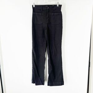 Faherty Stretch Terry Patch Pocket Pants Gray High Rise